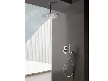 40MM - Single handle stainless steel shower set with overhead shower by Rubinetterie Treemme - view 2